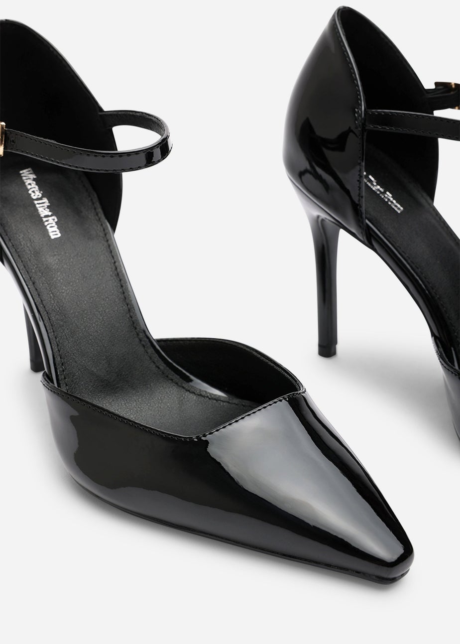 Where's That From Tiana Black Pointed Court Heels