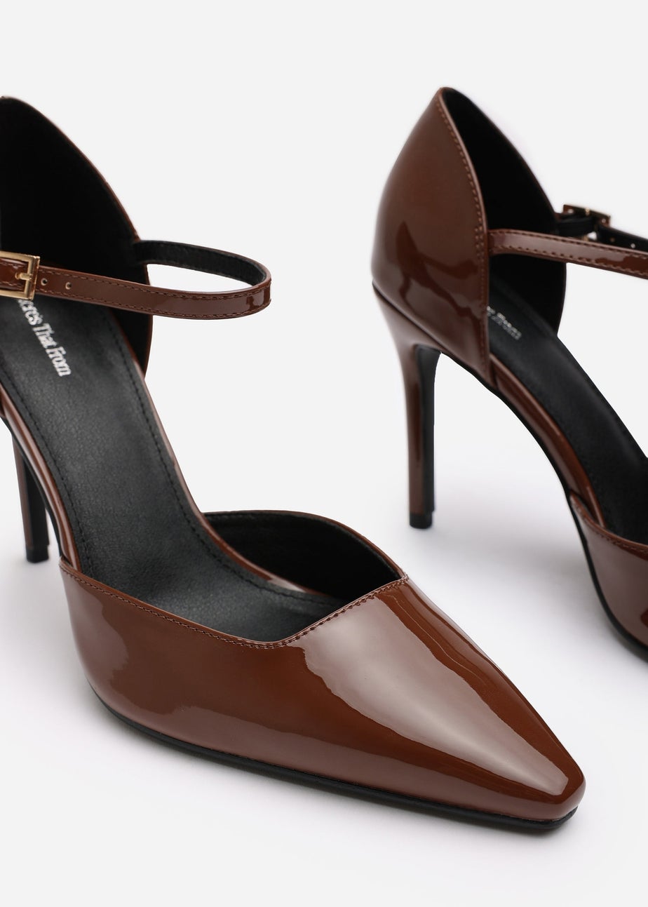 Where's That From Tiana Brown Pointed Court Heels