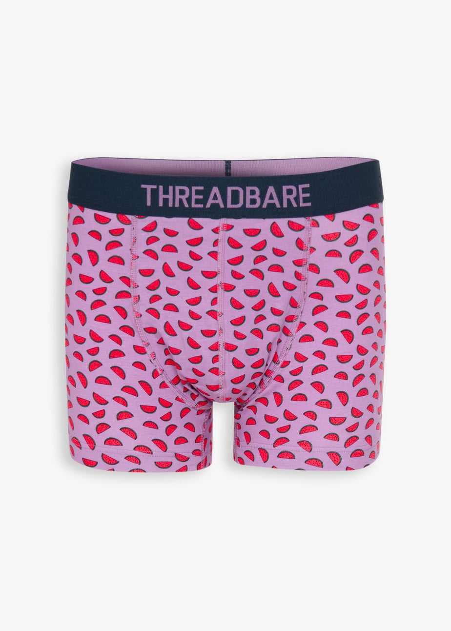 Threadbare Multi 5-Pack Fruit Print Hipster Fit Boxer Shorts