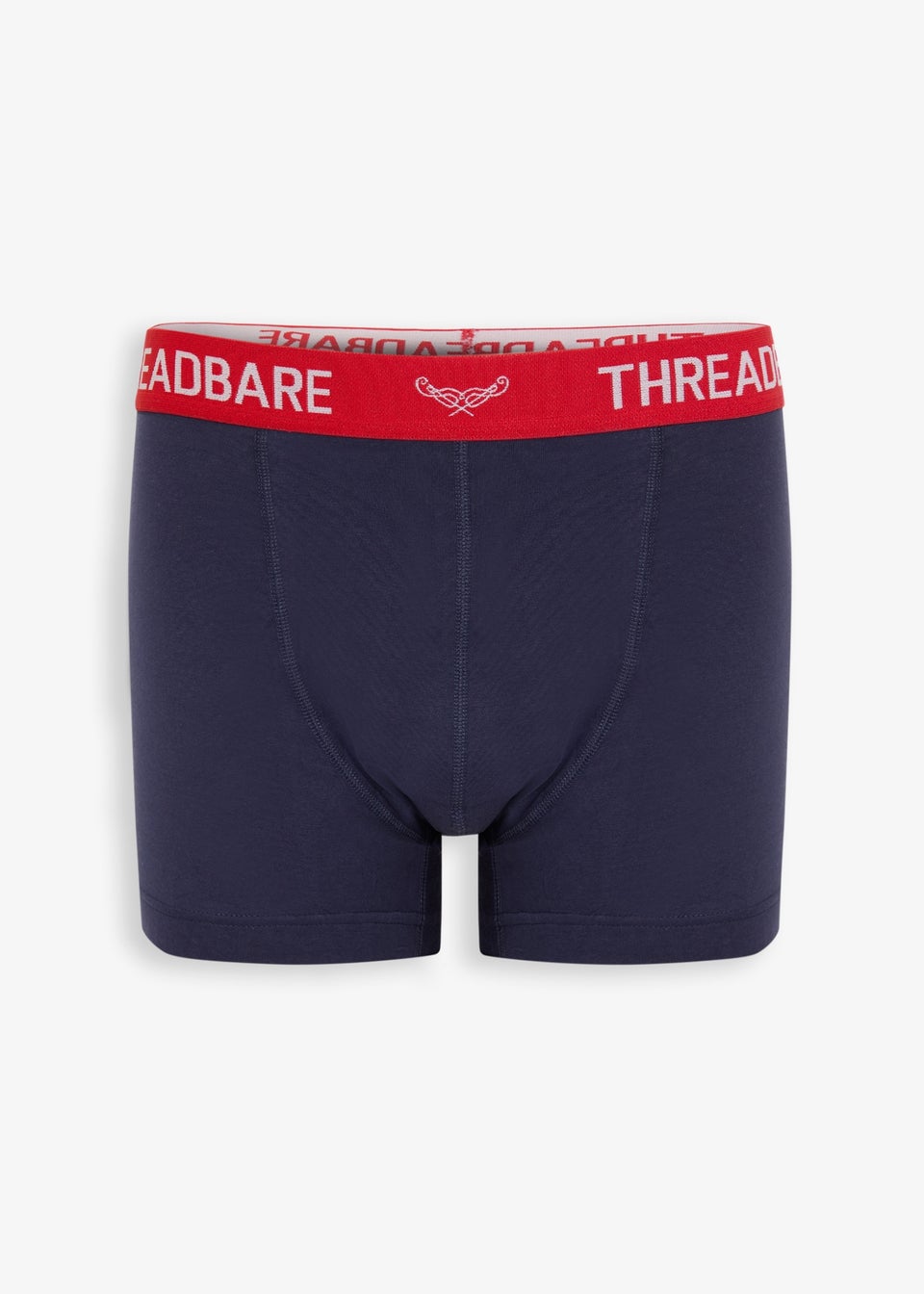 Threadbare Navy 3-Pack Christmas Print Hipster Fit Boxer Shorts