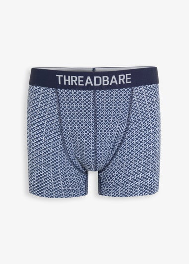 Threadbare Blue 5-Pack Printed Hipster Fit Boxer Shorts