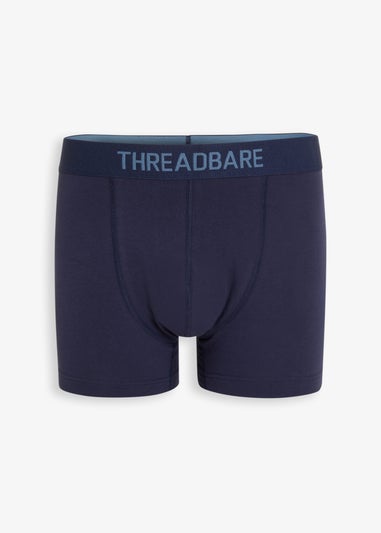 Threadbare Blue 5-Pack Printed Hipster Fit Boxer Shorts
