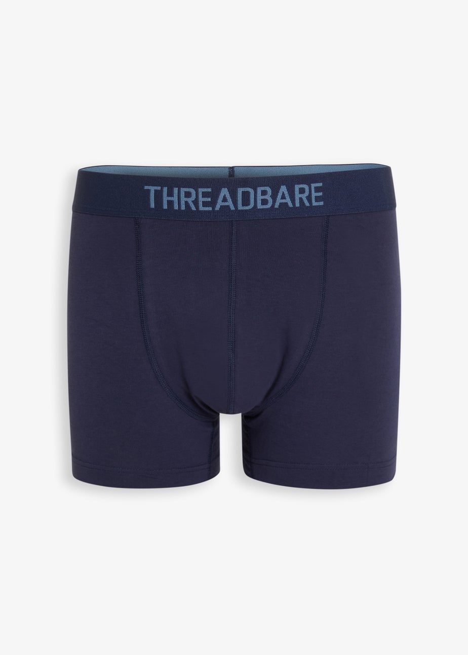 Threadbare Blue 5-Pack Printed Hipster Fit Boxer Shorts