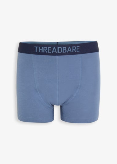 Threadbare Blue 5-Pack Printed Hipster Fit Boxer Shorts