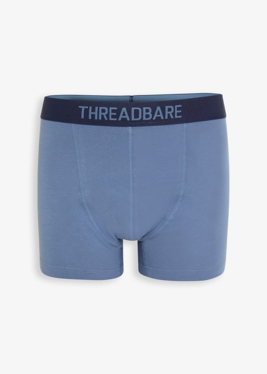 Threadbare Blue 5-Pack Printed Hipster Fit Boxer Shorts