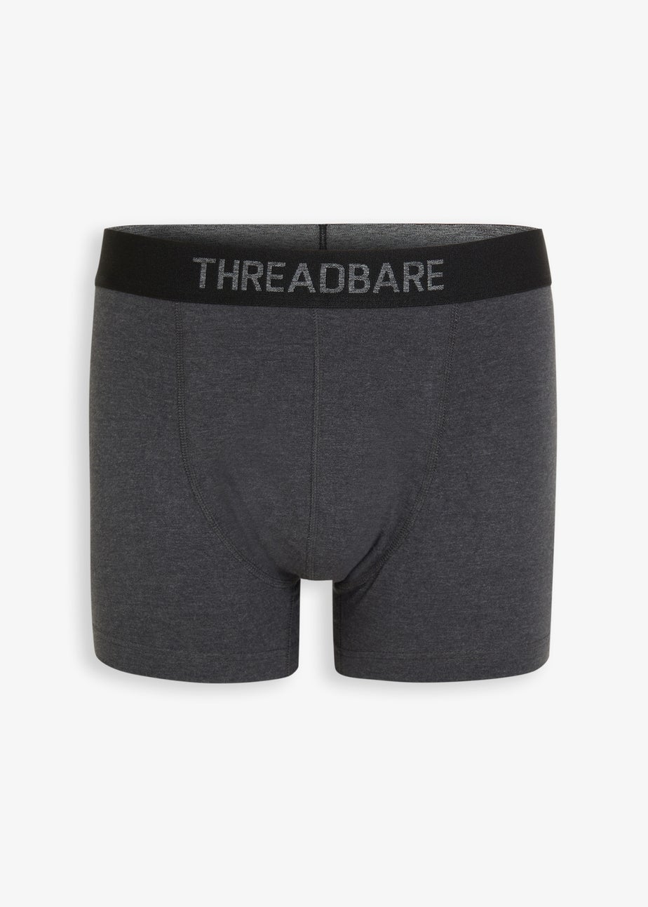 Threadbare Black 5-Pack Printed Hipster Fit Boxer Shorts