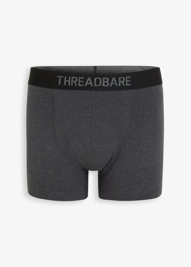 Threadbare Black 5-Pack Printed Hipster Fit Boxer Shorts
