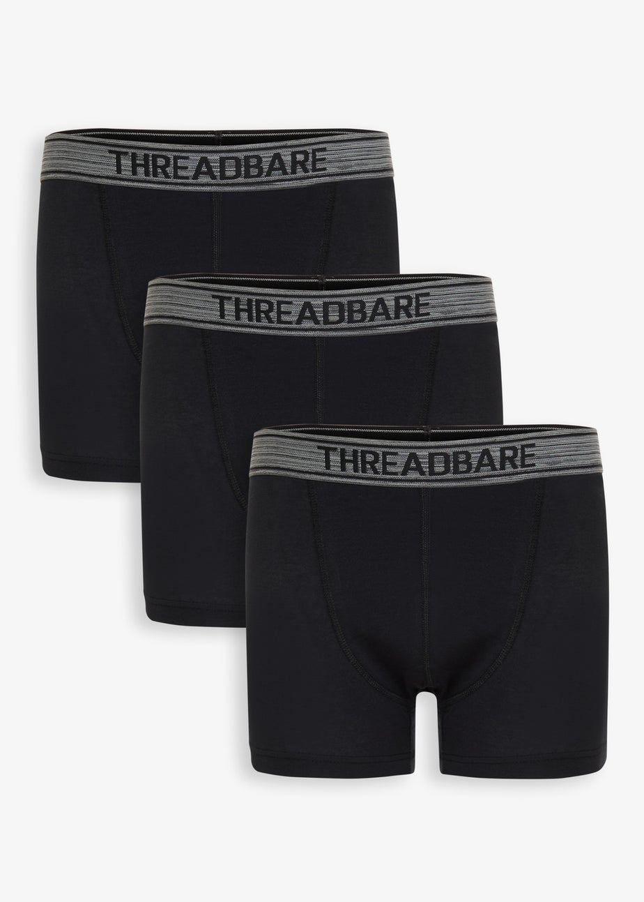 Threadbare 3-Pack Hipster Fit Boxer Shorts