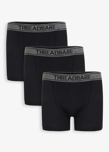Threadbare 3-Pack Hipster Fit Boxer Shorts
