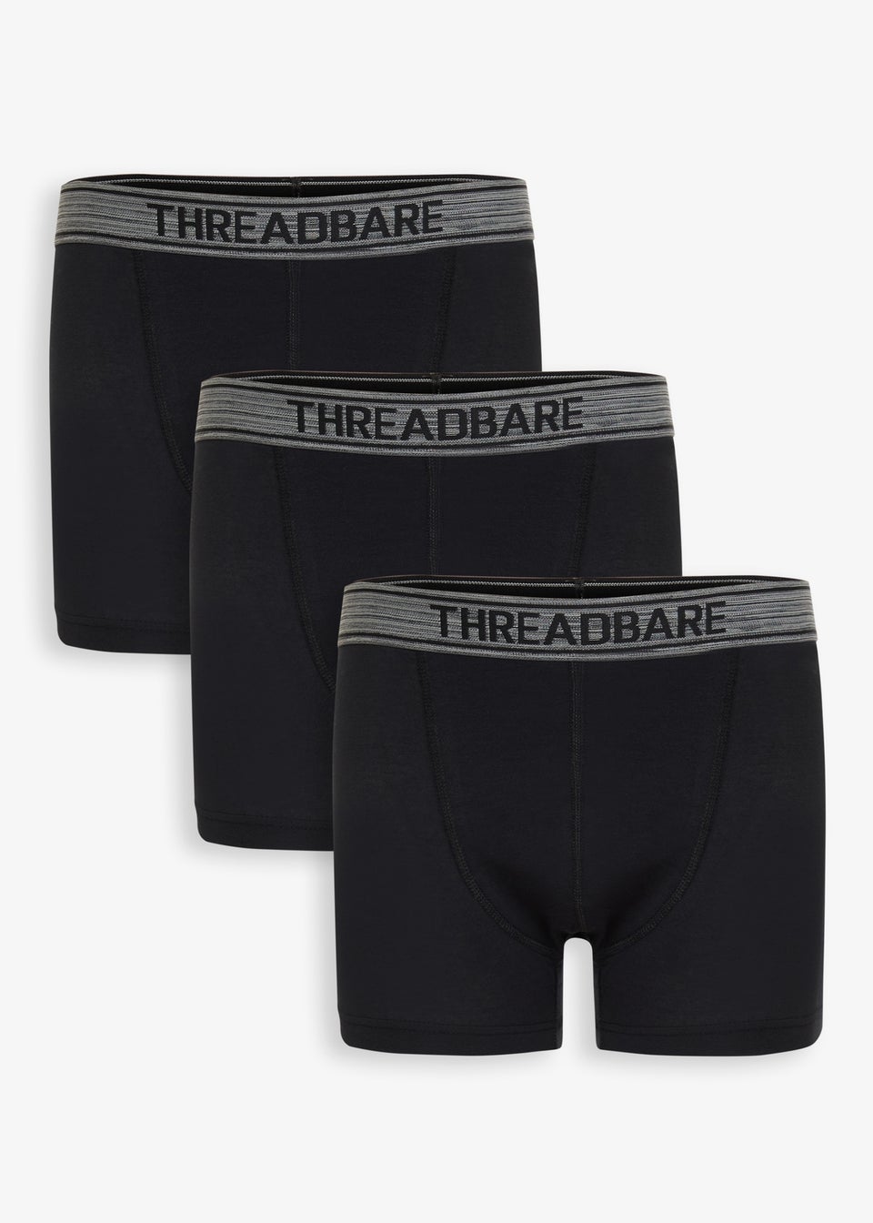 Threadbare 3-Pack Hipster Fit Boxer Shorts