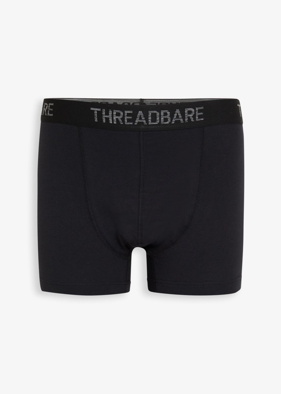 Threadbare Black 7-Pack Hipster Fit Boxer Shorts