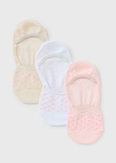 3 Pack Pink No Show Trainer Socks