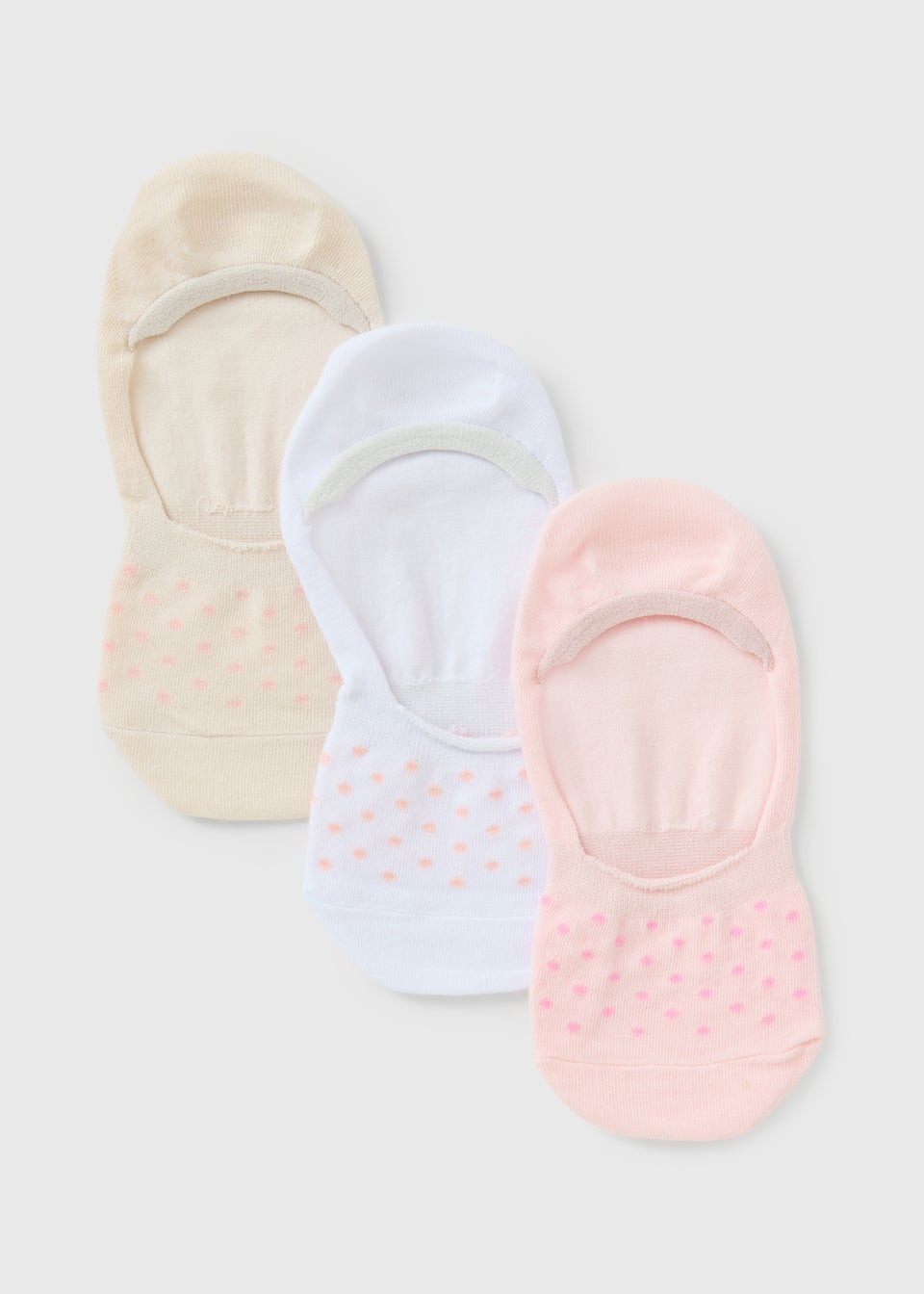 3 Pack Pink No Show Trainer Socks