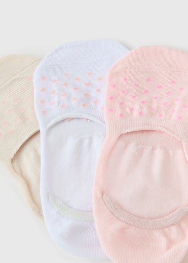 3 Pack Pink No Show Trainer Socks