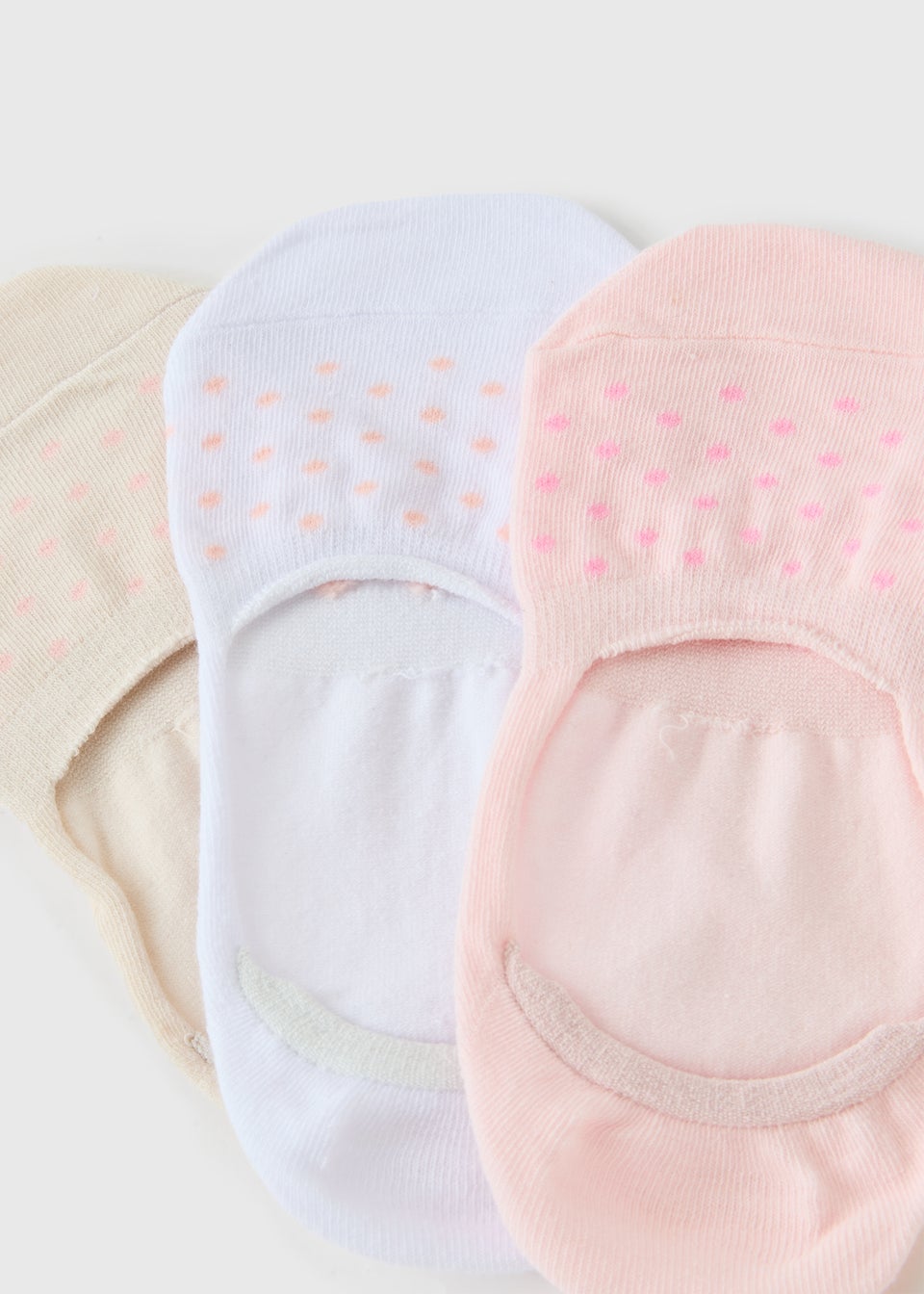 3 Pack Pink No Show Trainer Socks