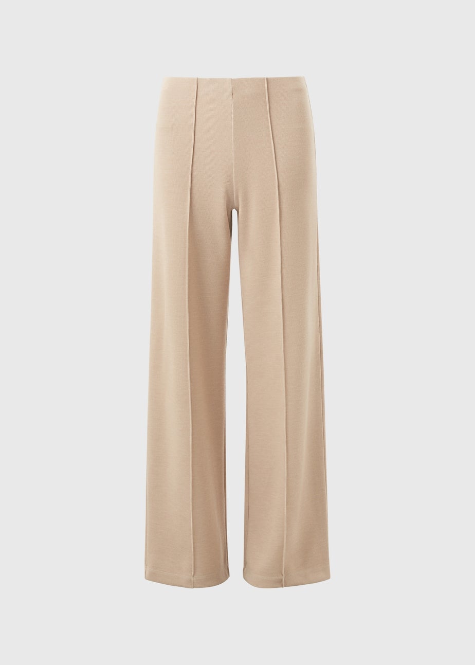 Oatmeal Soft Touch Co-ord Trousers
