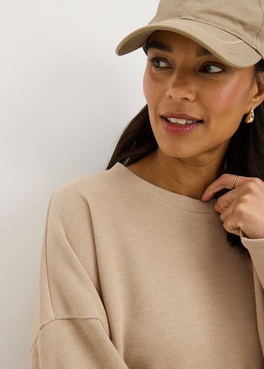 Oatmeal Soft Touch Co-Ord Top