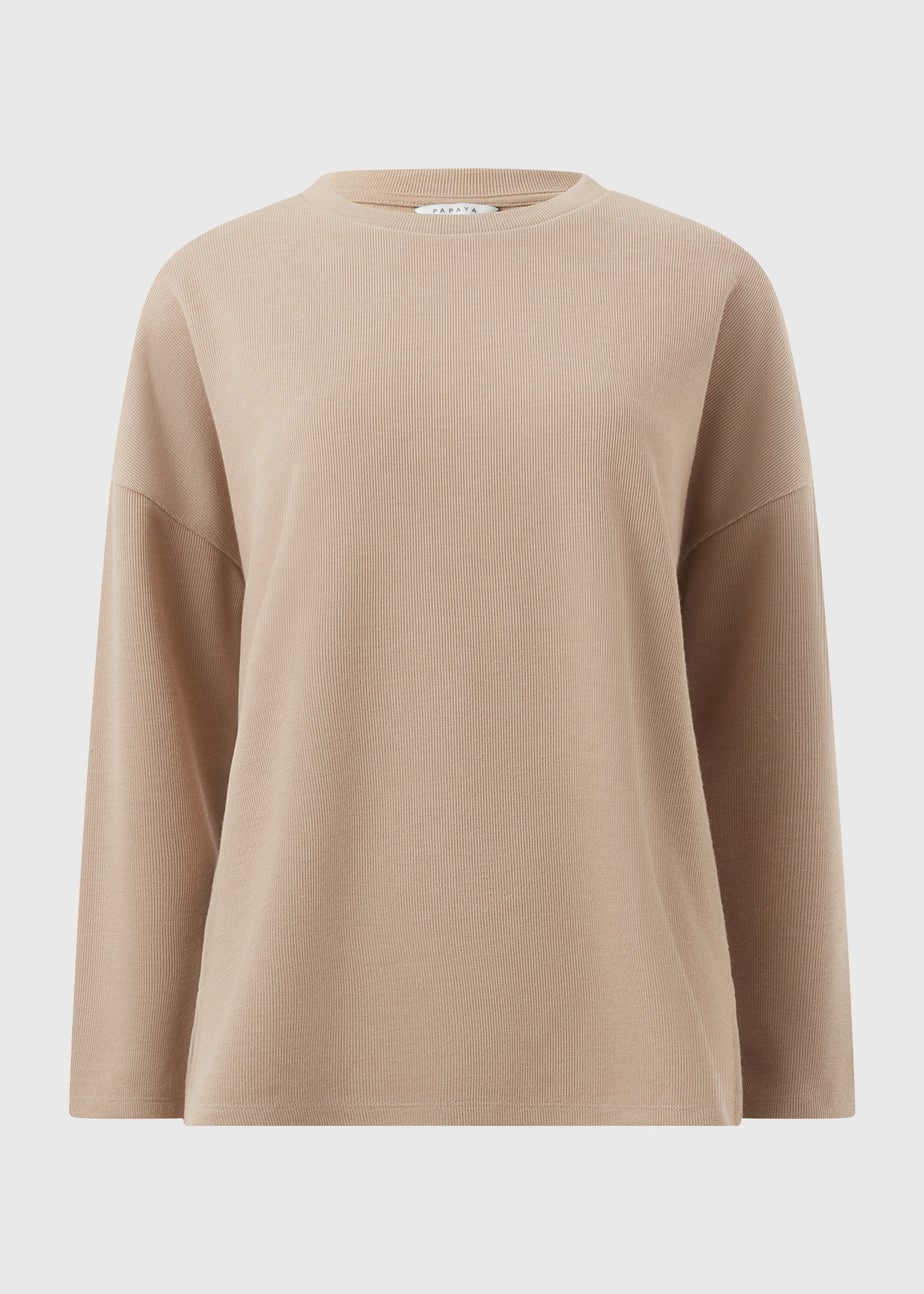 Oatmeal Soft Touch Co-Ord Top