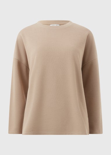 Oatmeal Soft Touch Co-Ord Top