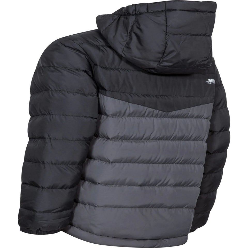 Trespass Kids Black Oskar Padded Jacket (2-12yrs)