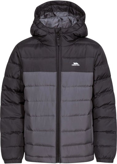 Trespass Kids Black Oskar Padded Jacket (2-12yrs)