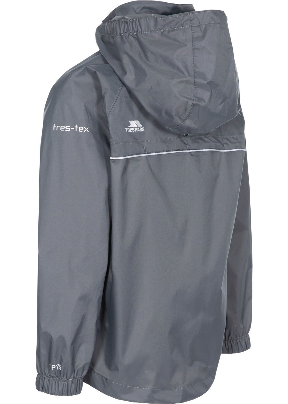 Trespass Kids Charcoal Grey Qikpac X Packaway Jacket (2-12yrs)