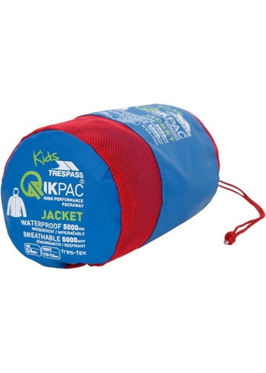 Trespass Kids Blue Qikpac X Packaway Jacket (2-12yrs)