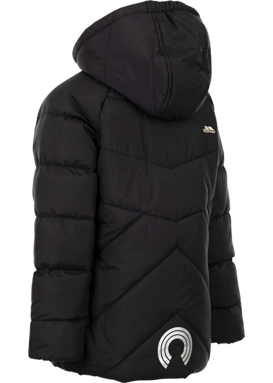 Trespass Kids Black Annah Padded Jacket (2-12yrs)