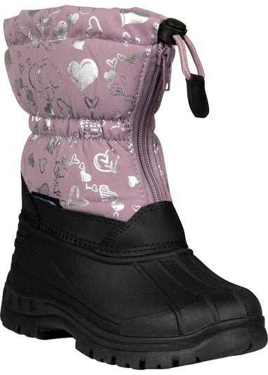 Trespass Kids Purple Bora Snow Boots (10 Child-3 Youth UK)