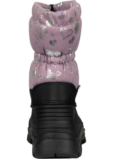 Trespass Kids Purple Bora Snow Boots (10 Child-3 Youth UK)