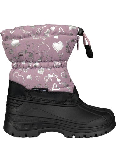 Trespass Kids Purple Bora Snow Boots (10 Child-3 Youth UK)
