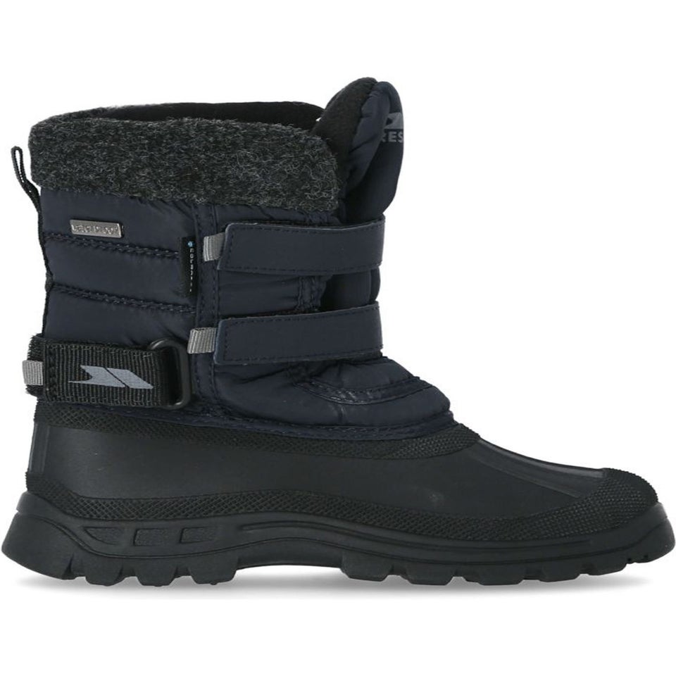 Trespass Boys Navy Kids Strachan II Waterproof Touch Fastening Snow Boots (10 Child-3 Youth UK)