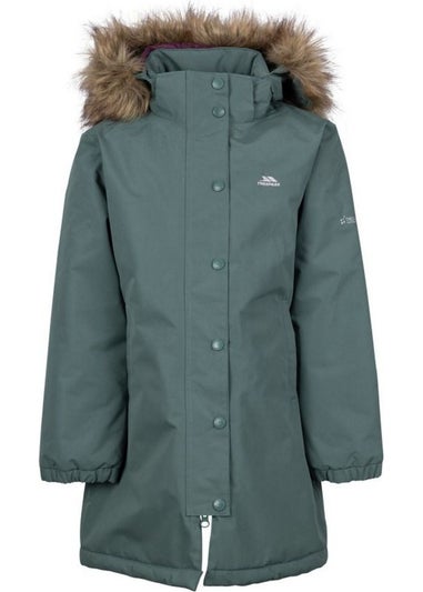 Trespass Girls Green Astound TP50 Waterproof Jacket (2-10yrs)