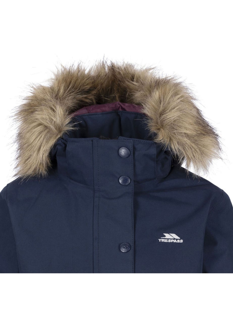 Trespass Girls Navy Astound TP50 Waterproof Jacket (2-10yrs)
