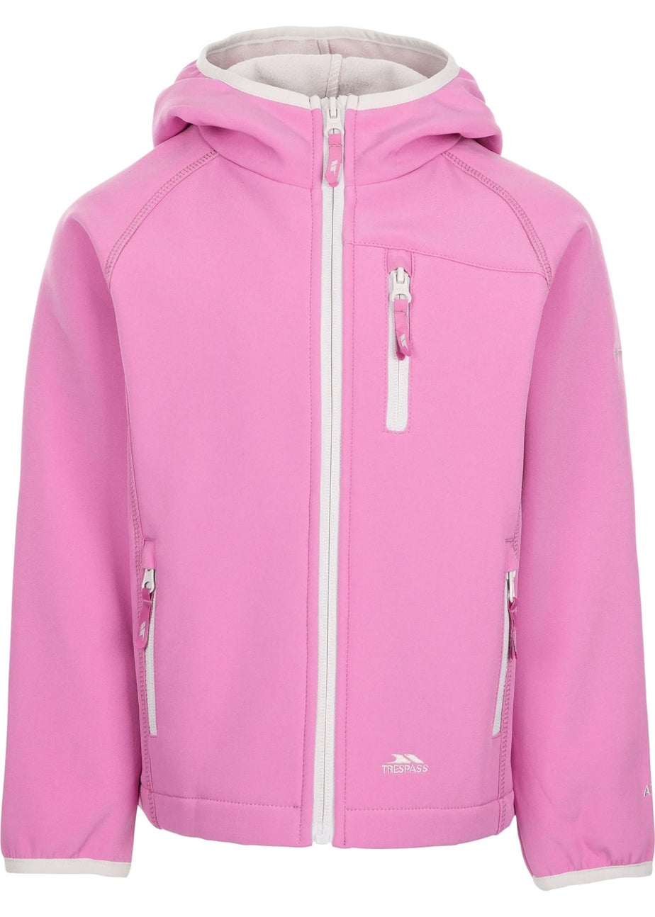 Trespass Kids Pink Kian Softshell Jacket (2-12yrs)
