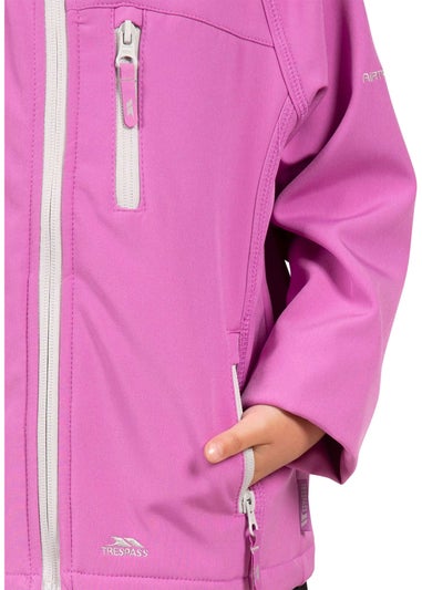 Trespass Kids Pink Kian Softshell Jacket (2-12yrs)