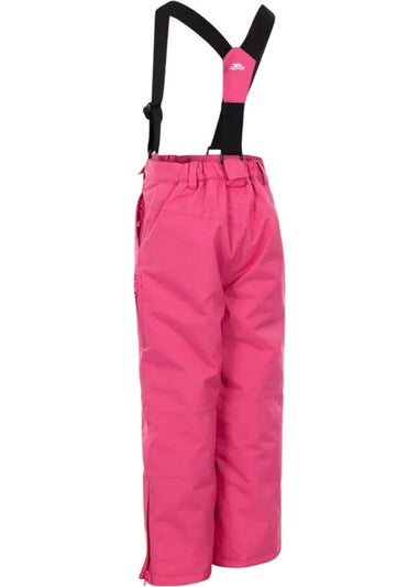 Trespass Kids Soft Pink Rumi Ski Trousers (2-12yrs)
