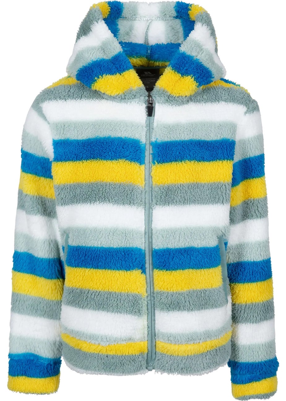 Trespass Kids Teal Wonderful Stripe Fleece Jacket (2-10yrs)