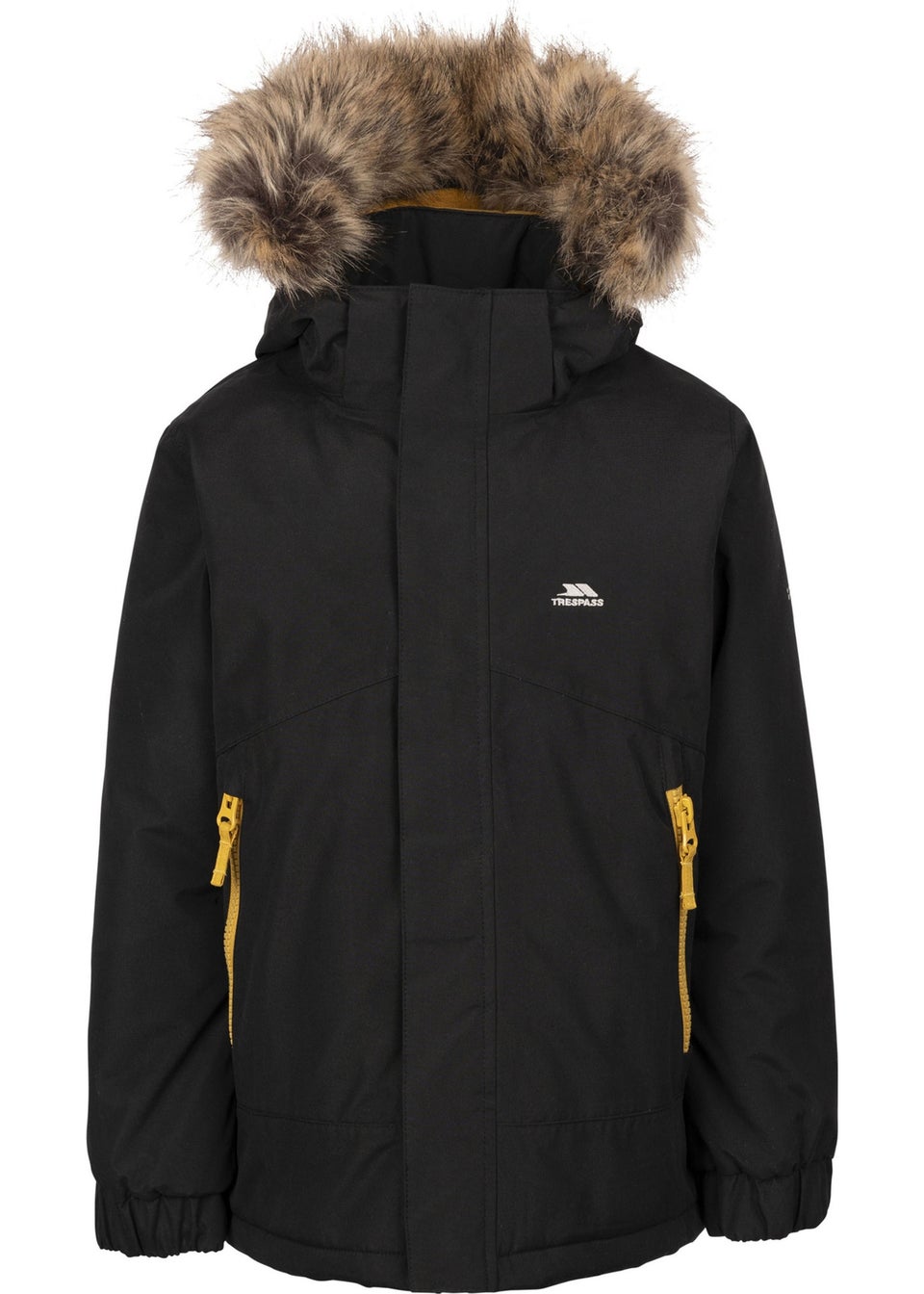 Trespass Kids Black Wyald Waterproof Jacket (2-12yrs)