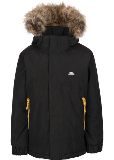 Trespass Kids Black Wyald Waterproof Jacket (2-12yrs)