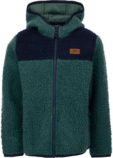 Trespass Kids Green Lindenn Fleece Jacket (2-12yrs)
