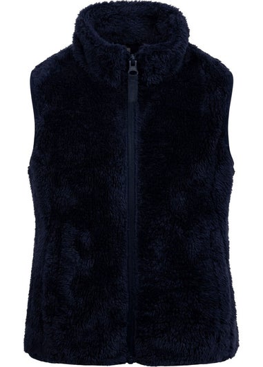 Trespass Kids Navy Porru Fleece Gilet (2-12yrs)