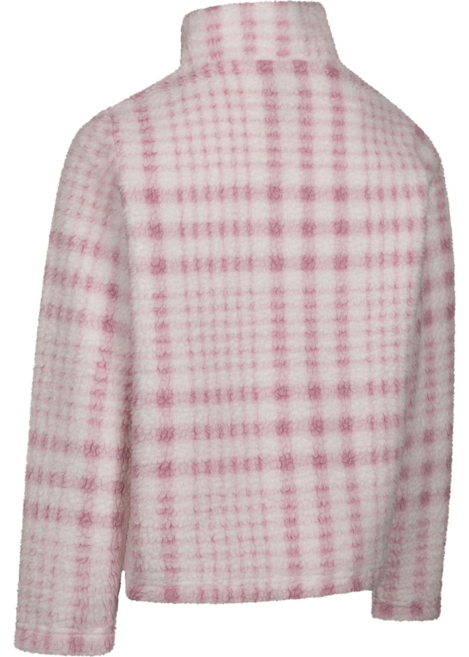 Trespass Kids Pale Pink Booker AT200 Half Zip Fleece Top (2-12yrs)