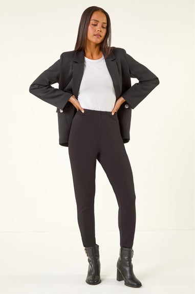 Roman Black Petite Essential Stretch Shaped Leggings