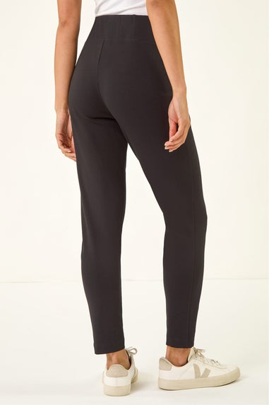 Roman Black Petite Essential Stretch Shaped Leggings