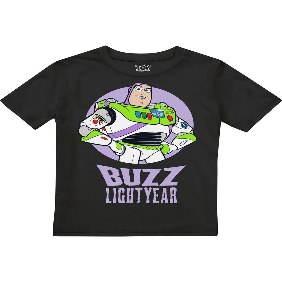 Toy Story Boys Black Buzz Lightyear T-Shirt (3-8yrs)