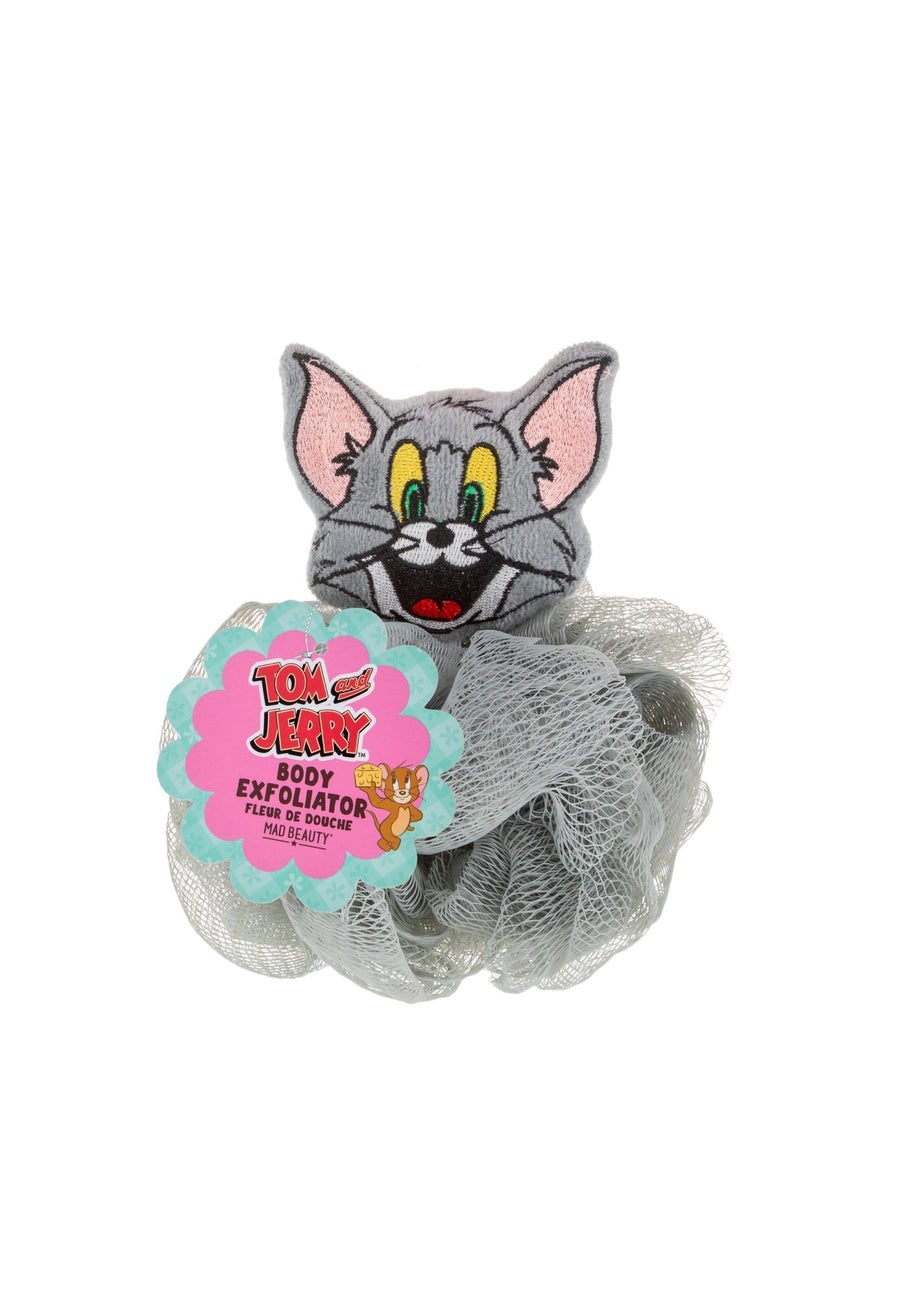Tom & Jerry Grey Sleep Mask & Body Puff Bundle With Cheese Bath Fizzer