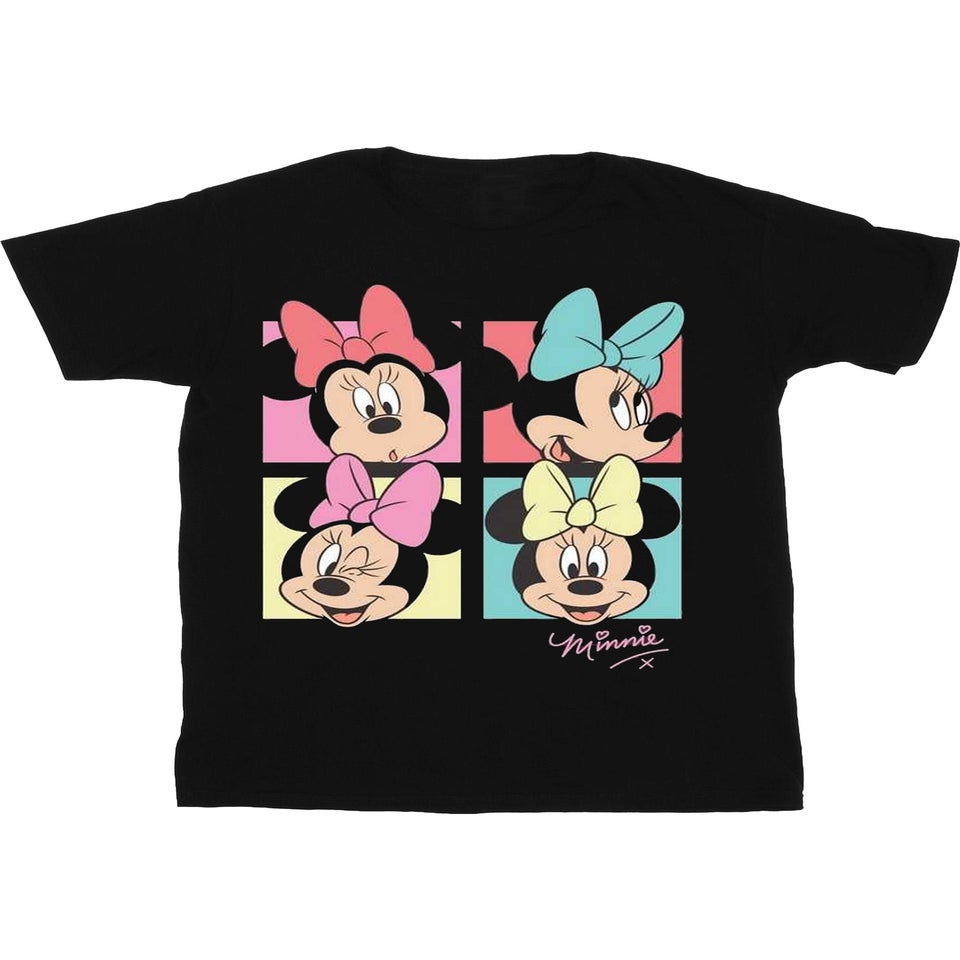 Disney Girls Charcoal Minnie Mouse Bow T-Shirt (3-8yrs)