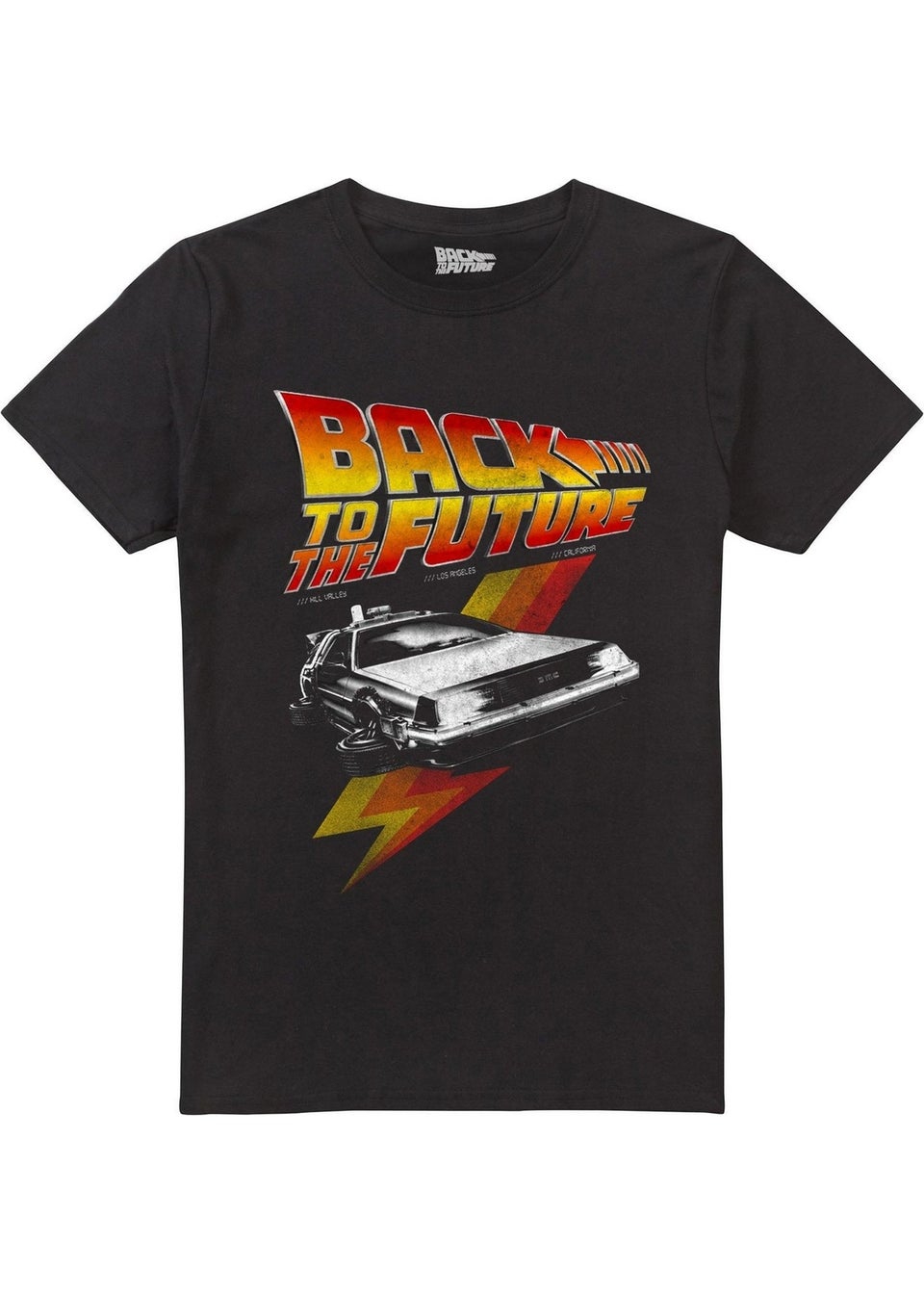 Back To The Future Black Retro T-Shirt