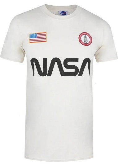 Nasa Natural Badge Cotton T-Shirt